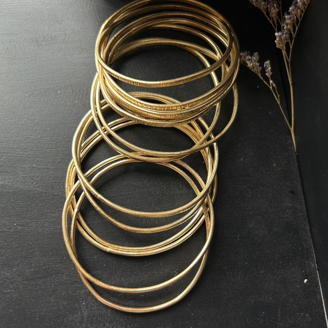 NATURA :: Birch Bangle :: brass