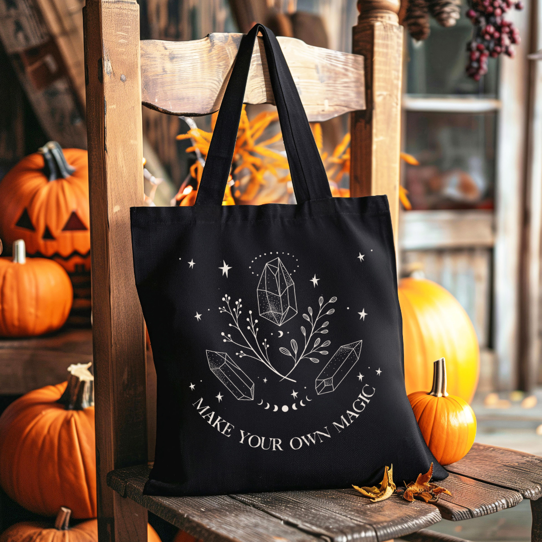 ELIZA FALLS  ::  Organic Cotton Tote  ::  Make your Own Magic/Midnight Babes