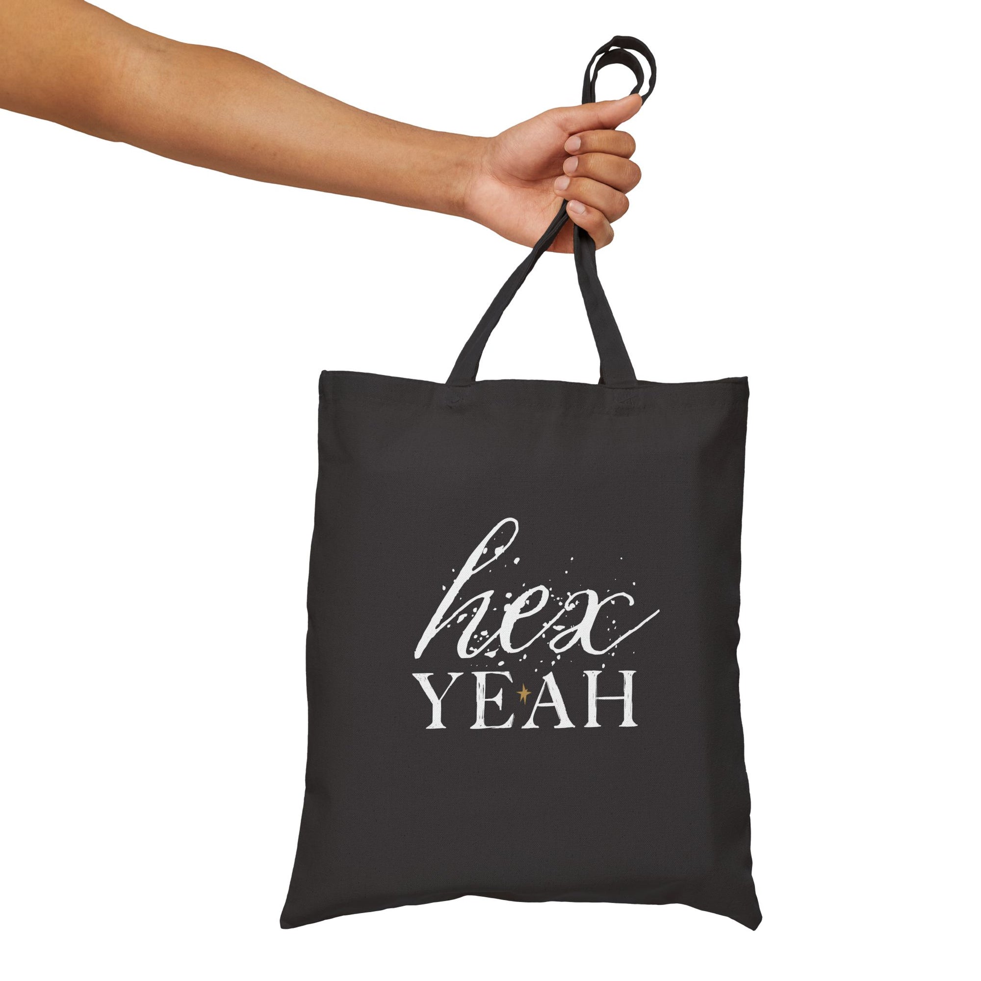 BASIC WITCH  ::  Cotton Canvas Tote Bag  ::  Hex Yeah/Make Your Own Magic