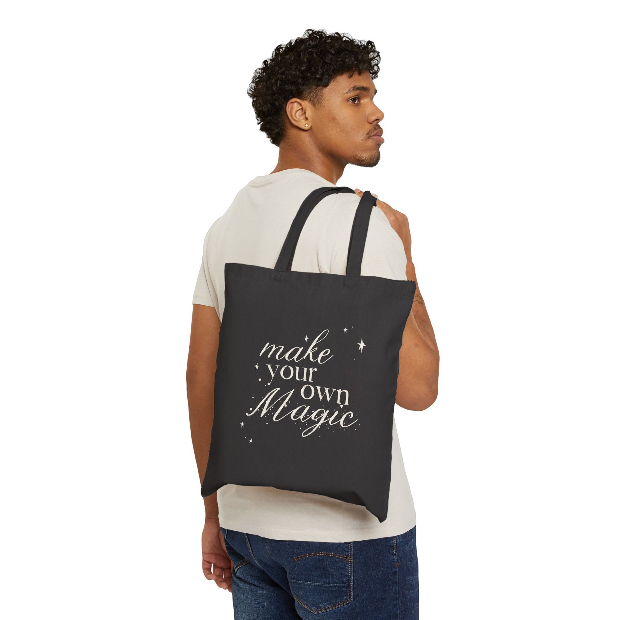 BASIC WITCH  ::  Cotton Canvas Tote Bag  ::  Basic Witch/Make Your Own Magic