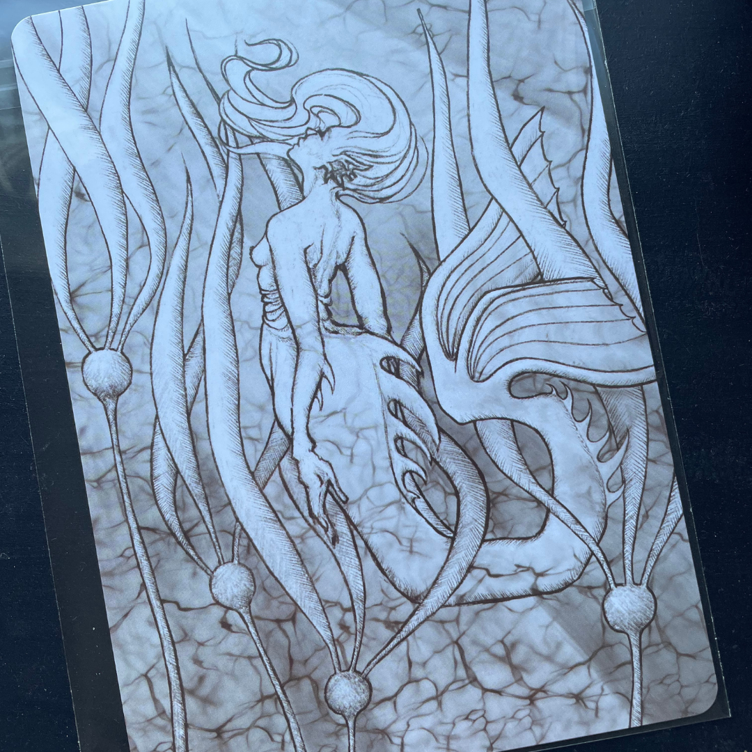 ART PRINT  ::  Siren Song No.1  ::  Illustrated Art Card