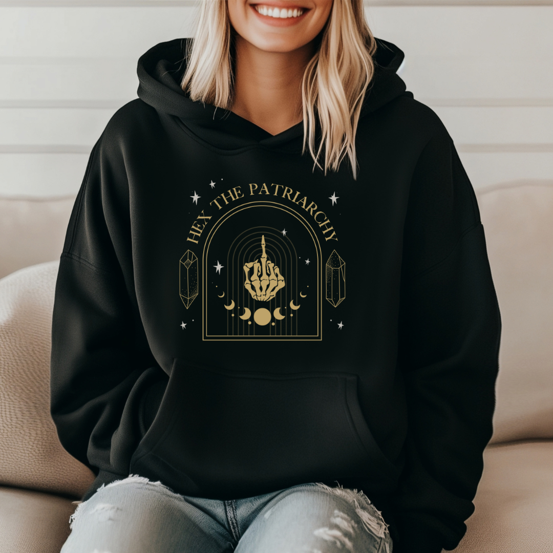 PRETTY WITCHY  ::  Hooded Sweatshirt  ::  Hex The Patriarchy