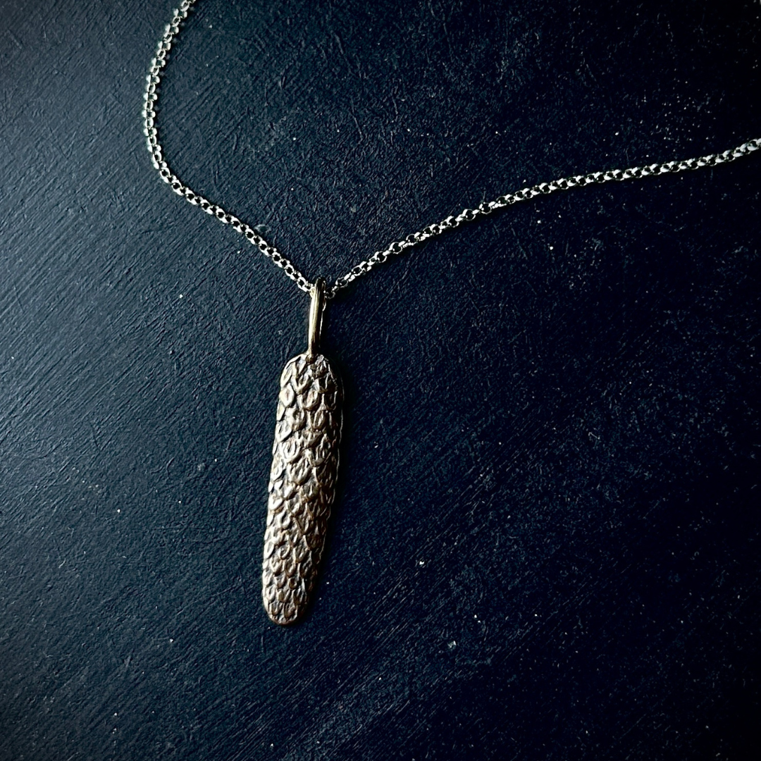 NATURA  ::  Dragon Scales pendant  ::  bronze