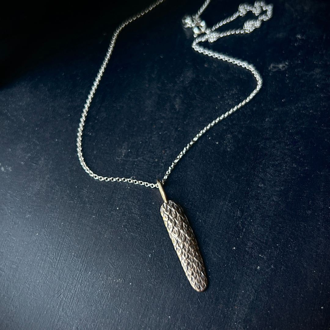 NATURA  ::  Dragon Scales pendant  ::  bronze