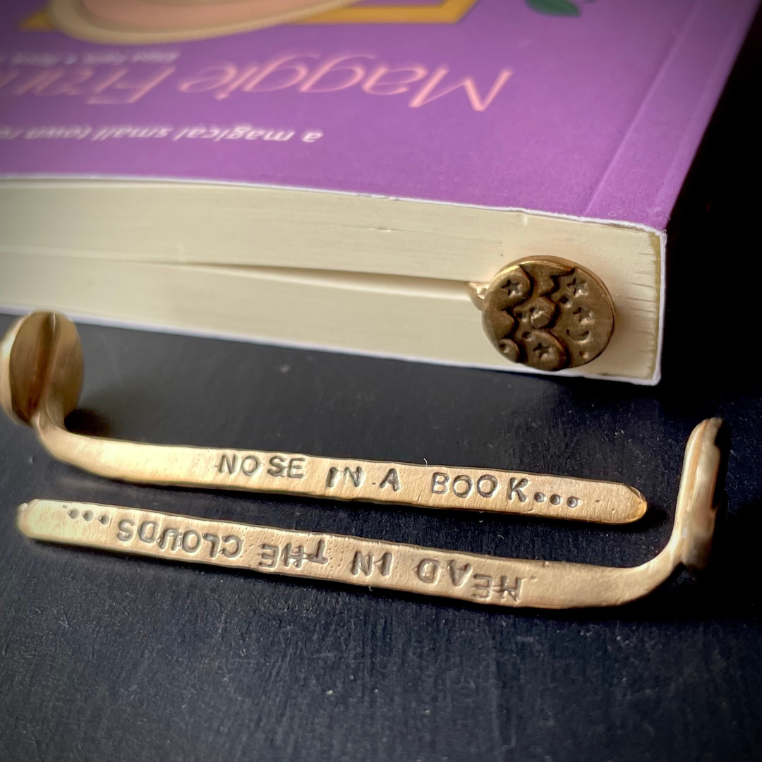 BOOK BLING  ::  Bronze Bookmark  ::  A luxurious bookish gift  ::  Book Jewellery