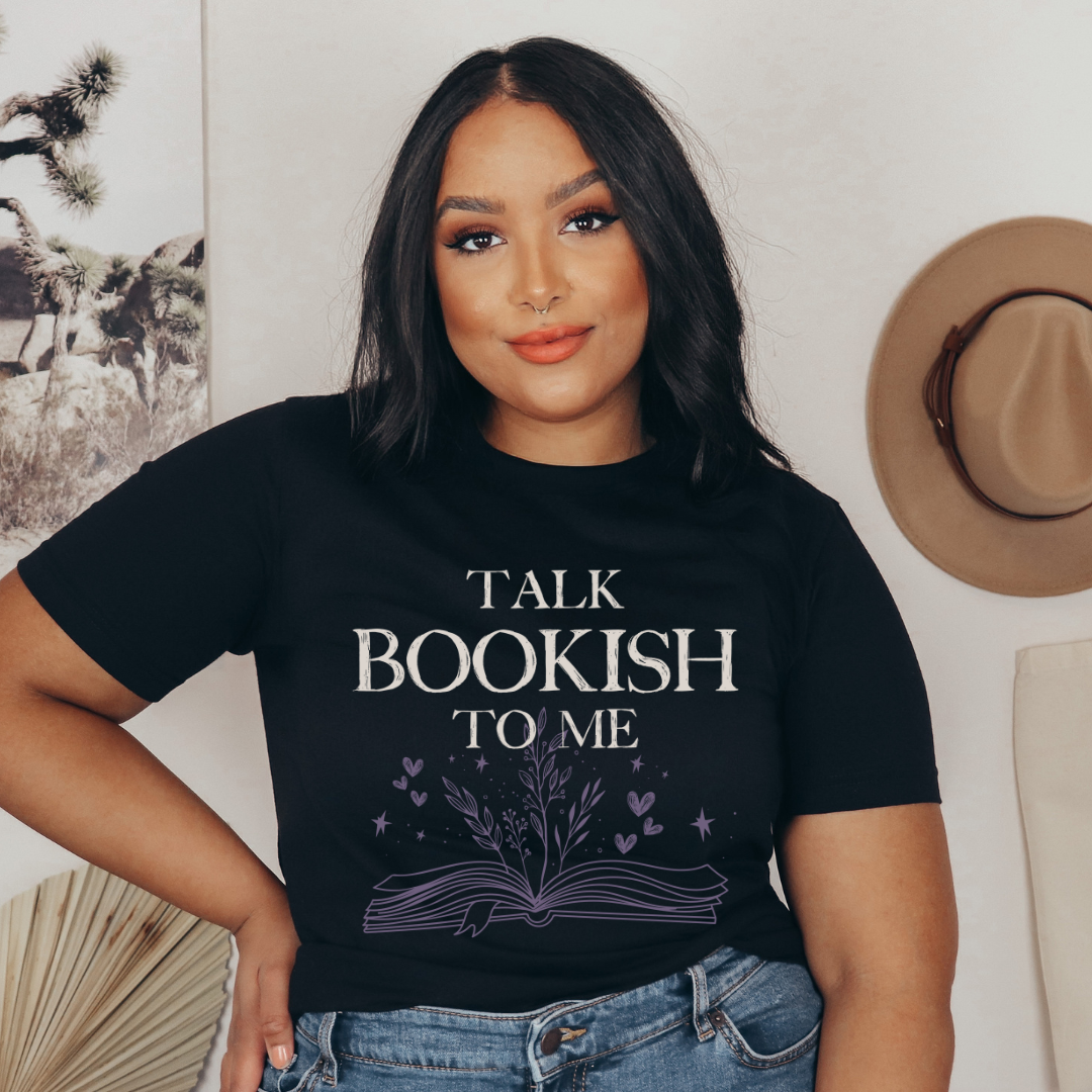 BOOKISH BABES  ::  Talk Bookish To Me  ::  Unisex Jersey Short Sleeve Tee