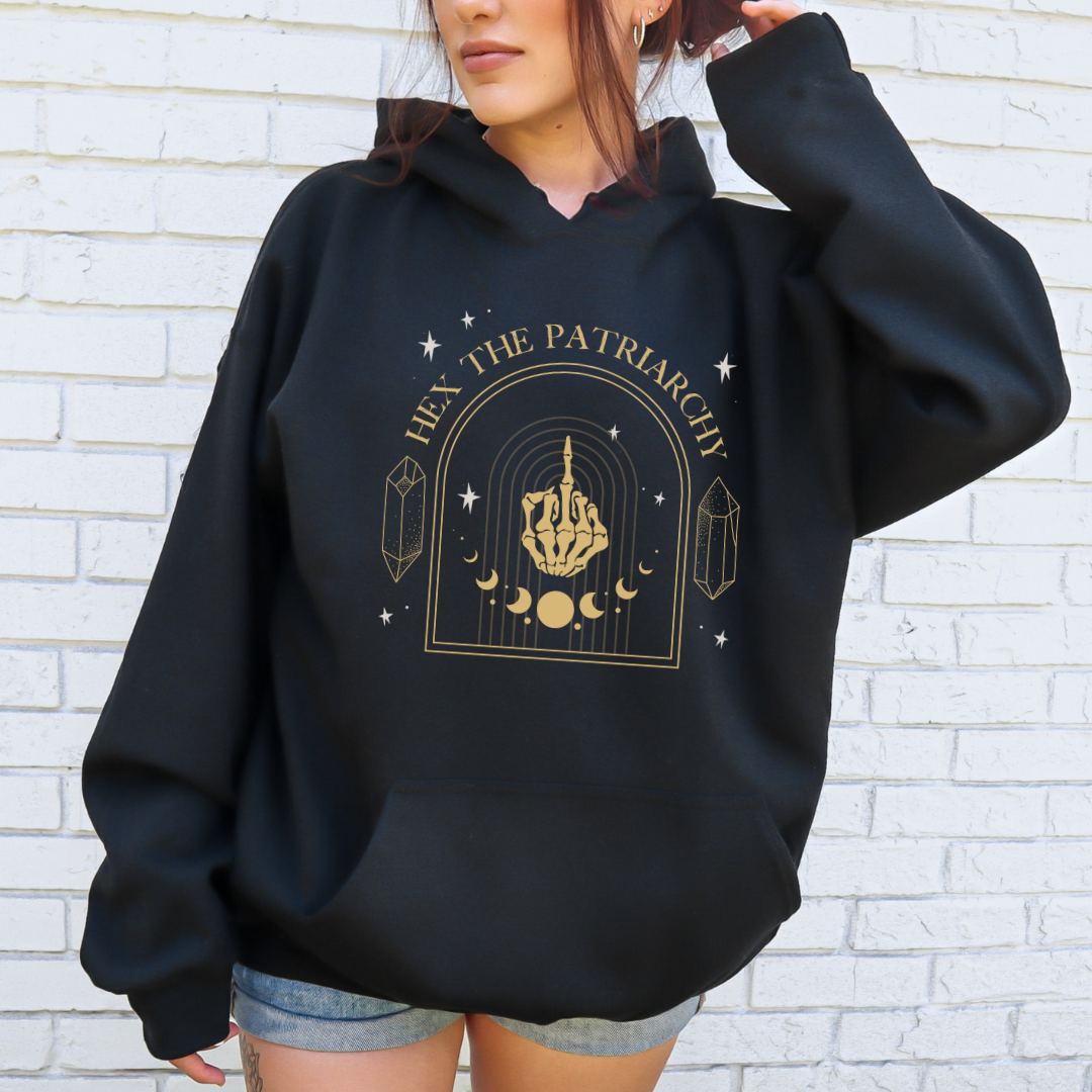 PRETTY WITCHY  ::  Hooded Sweatshirt  ::  Hex The Patriarchy