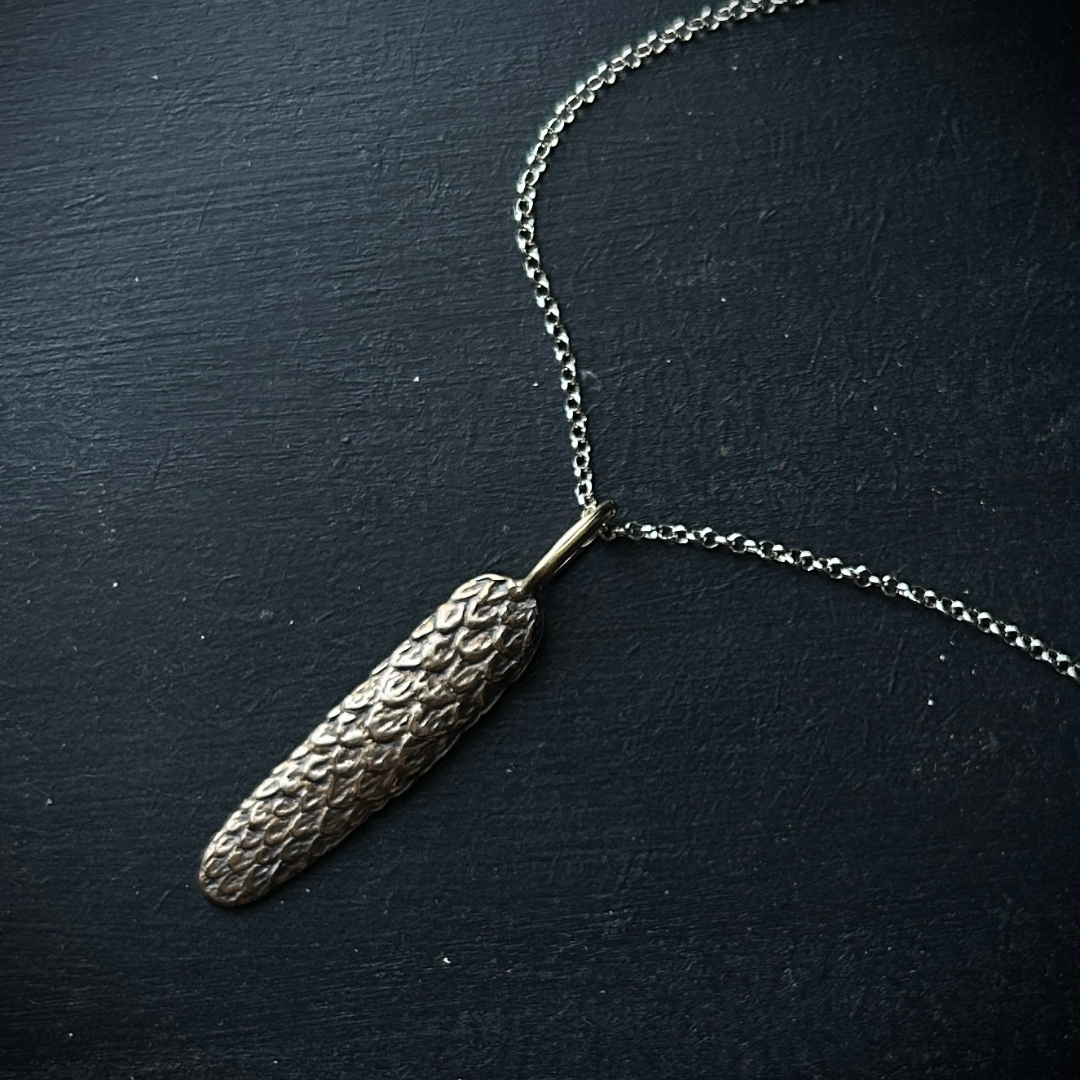 NATURA  ::  Dragon Scales pendant  ::  bronze