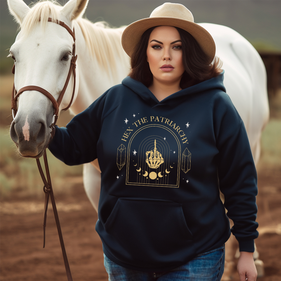 PRETTY WITCHY  ::  Hooded Sweatshirt  ::  Hex The Patriarchy