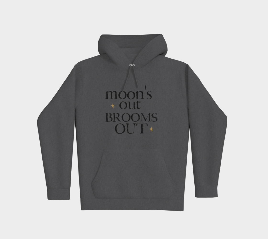 Moon's Out Brooms Out Hoodie