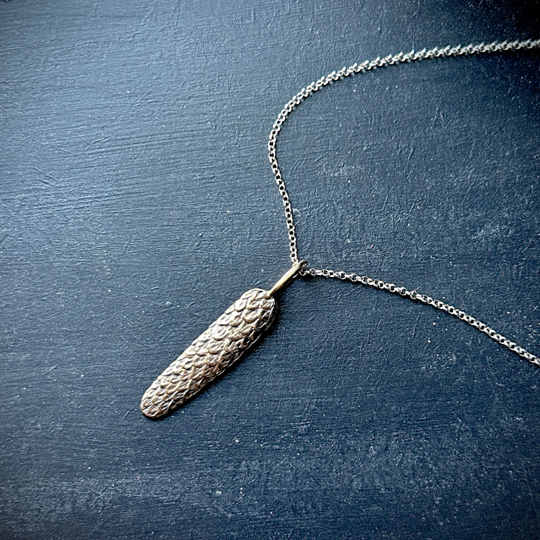 NATURA  ::  Dragon Scales pendant  ::  bronze