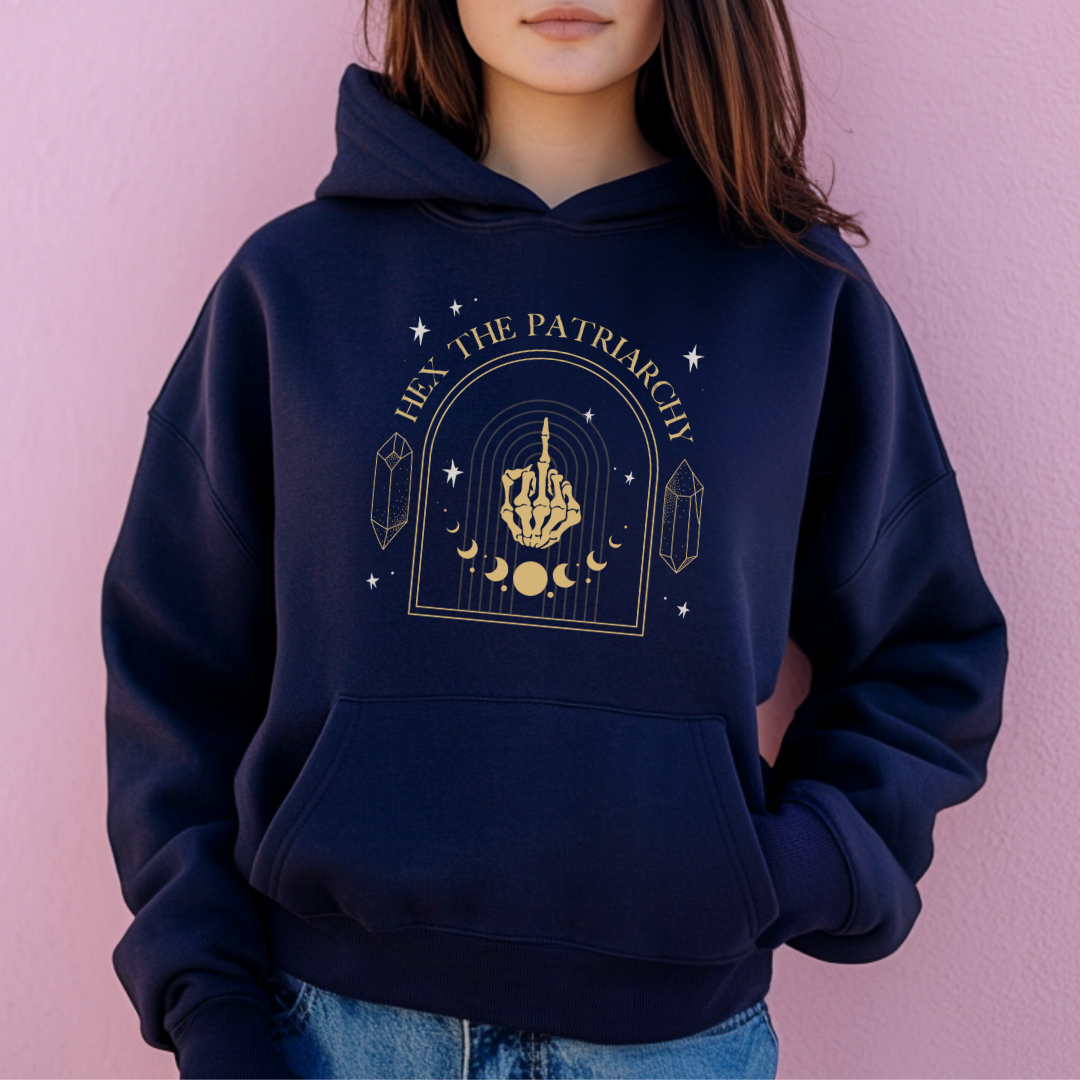 PRETTY WITCHY ::  Hooded Sweatshirt  ::  Hex the Patriarchy