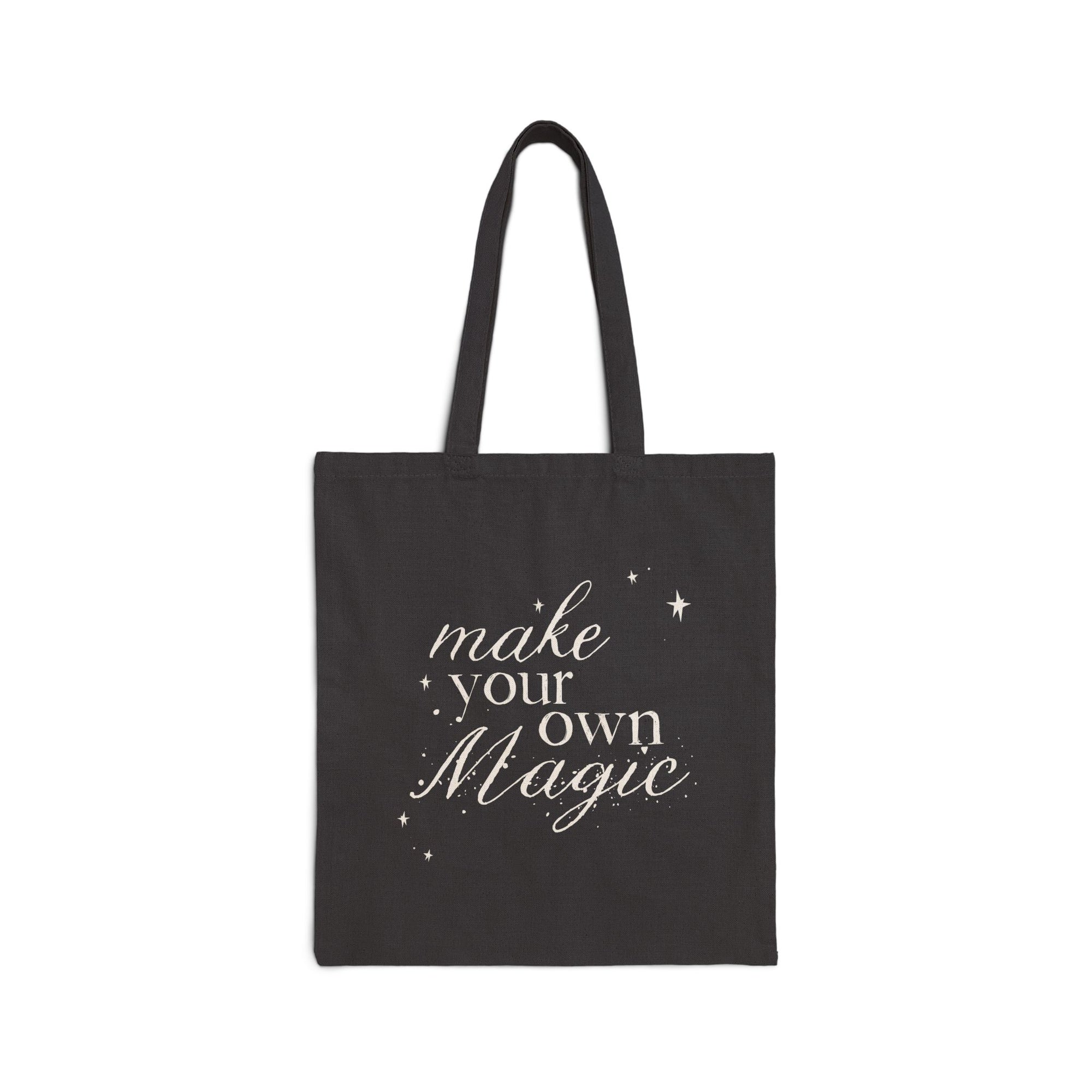 BASIC WITCH  ::  Cotton Canvas Tote Bag  ::  Hex Cackle Curse/Make Your Own Magic