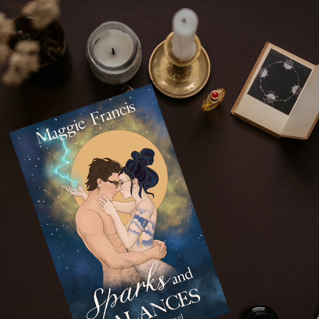 ELIZA FALLS  ::  BOOK 4  ::  SPARKS &amp; BALANCES  ::  signed paperback and swag