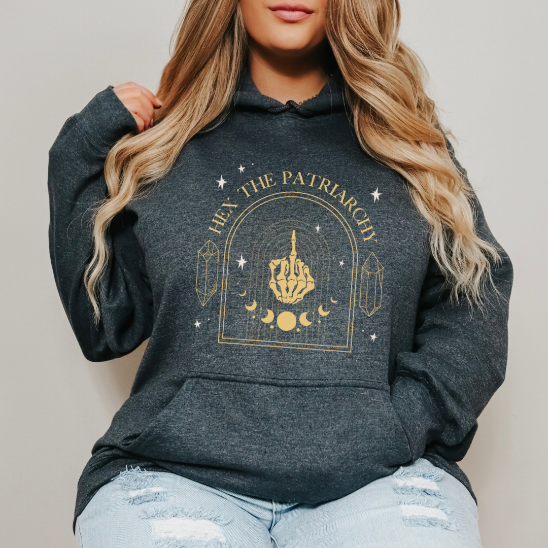 PRETTY WITCHY  ::  Hooded Sweatshirt  ::  Hex The Patriarchy