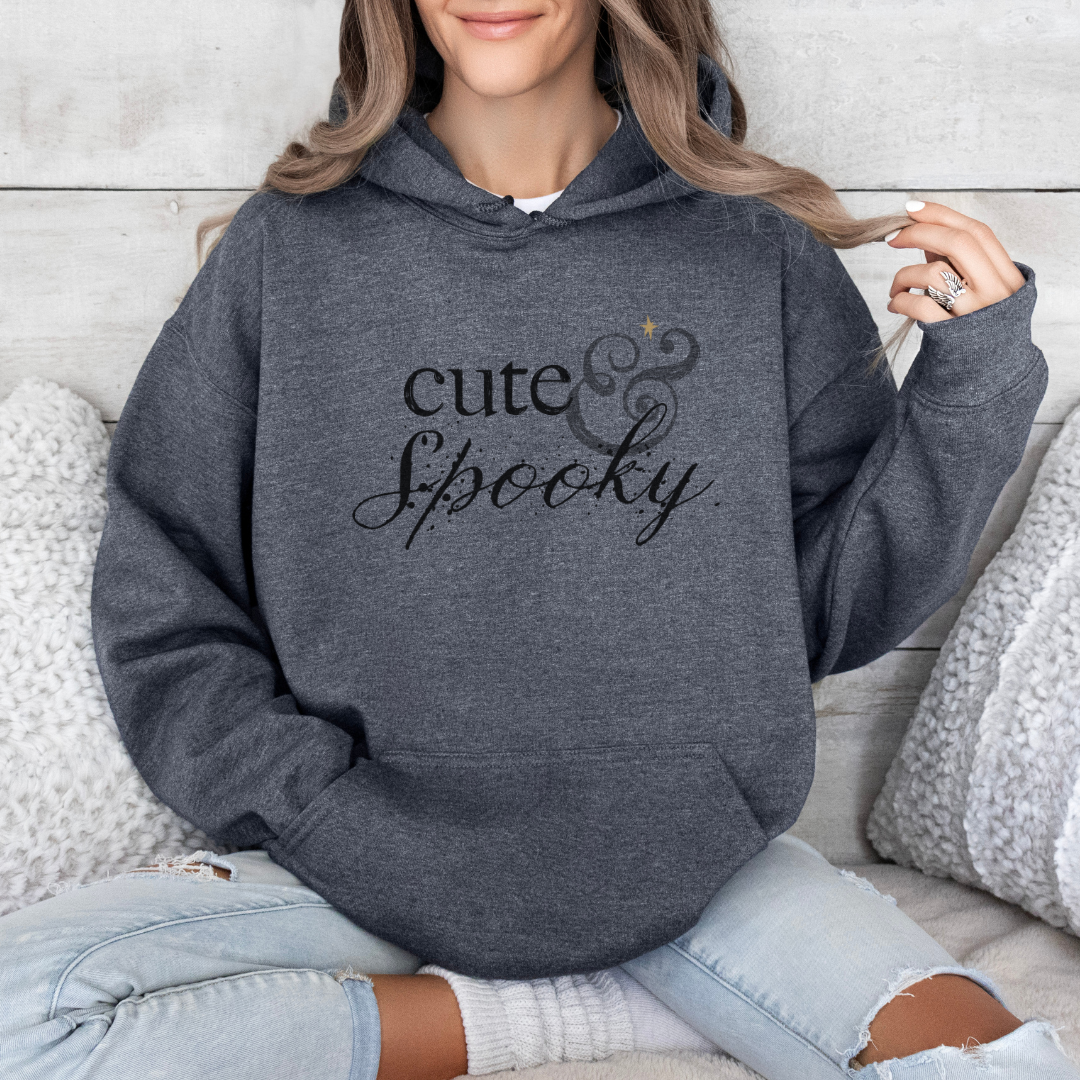 BASIC WITCH  ::  Hooded Sweatshirt  ::  "Cute & Spooky"