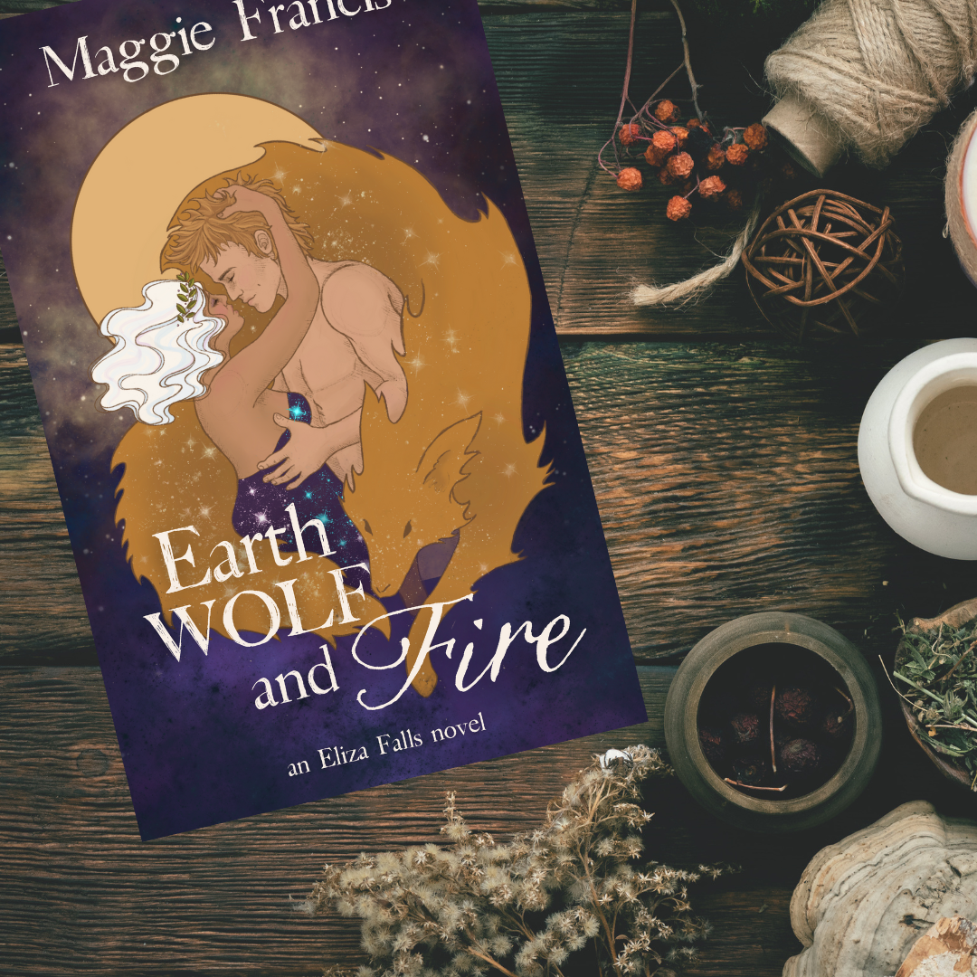 ELIZA FALLS  ::  BOOK 2  ::  EARTH WOLF & FIRE  ::  signed paperback and swag