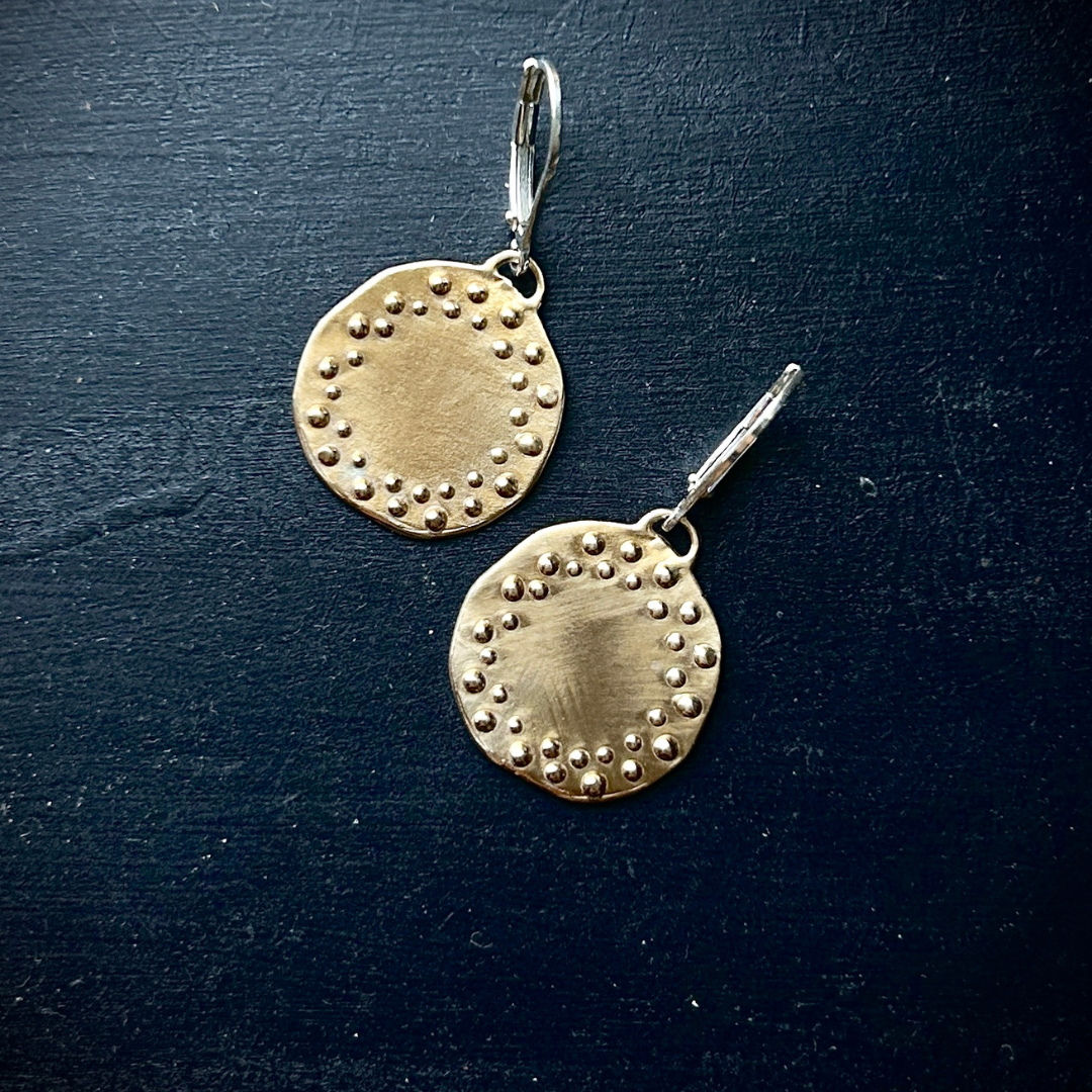 NATURA  ::  Urchin Earrings   ::  bronze