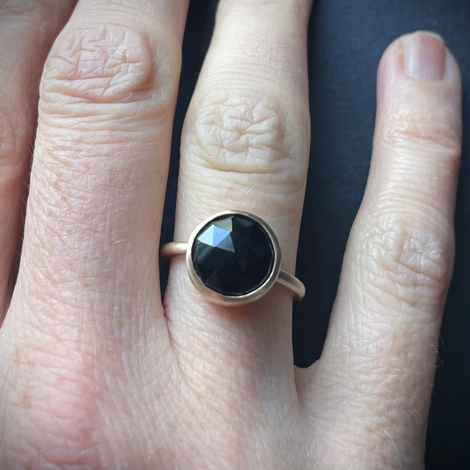 LUX  ::  Midnight's Beloved  ::  Black spinel in gold