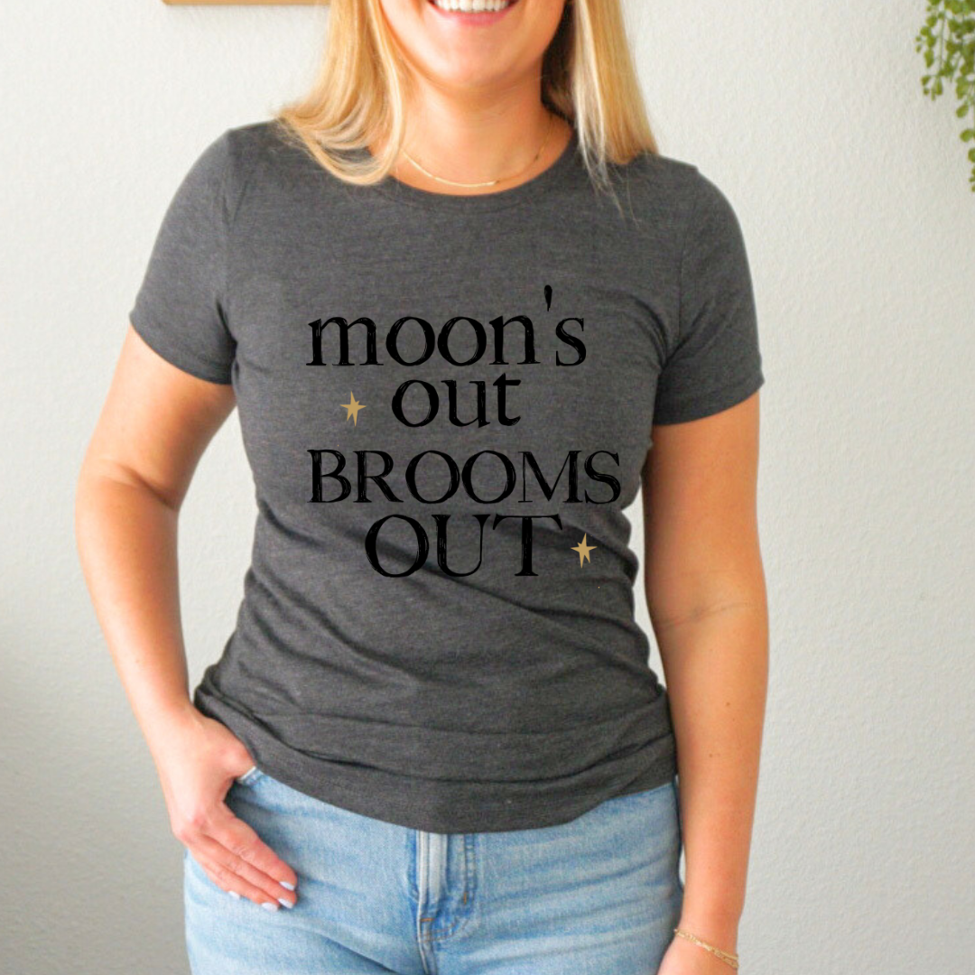 Moon's Out Brooms Out slim Tee