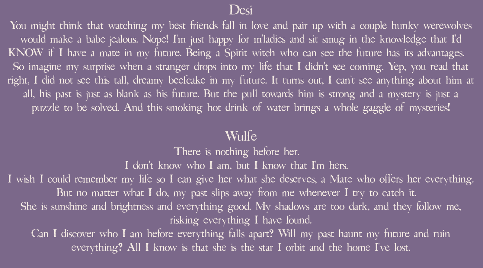 ELIZA FALLS  ::  BOOK 3  ::  A WOLF BY ANY OTHER NAME  ::  signed paperback and swag